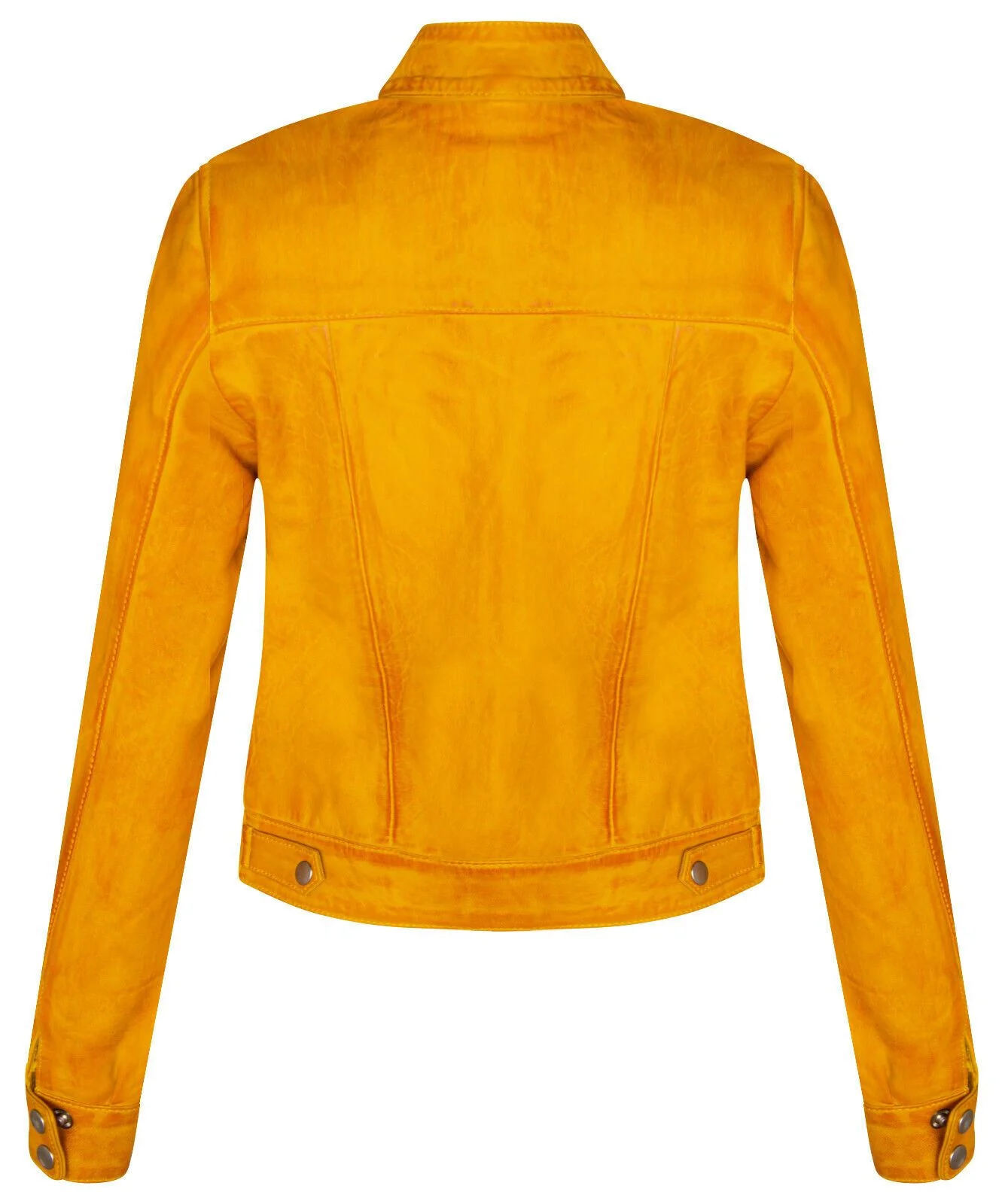 Women's Classic Leather Biker Jacket-Watford - Image 11