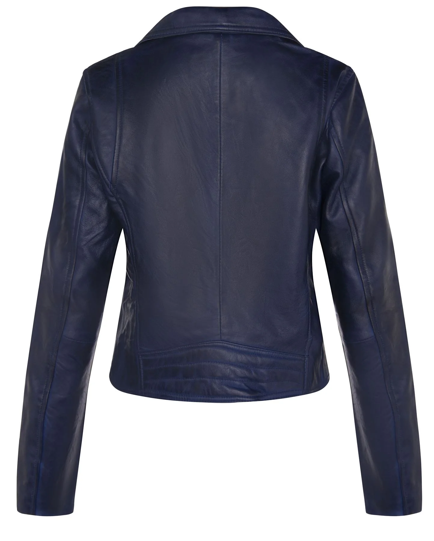 Womens Classic Leather Brando Biker Jacket-Loughton - Image 27
