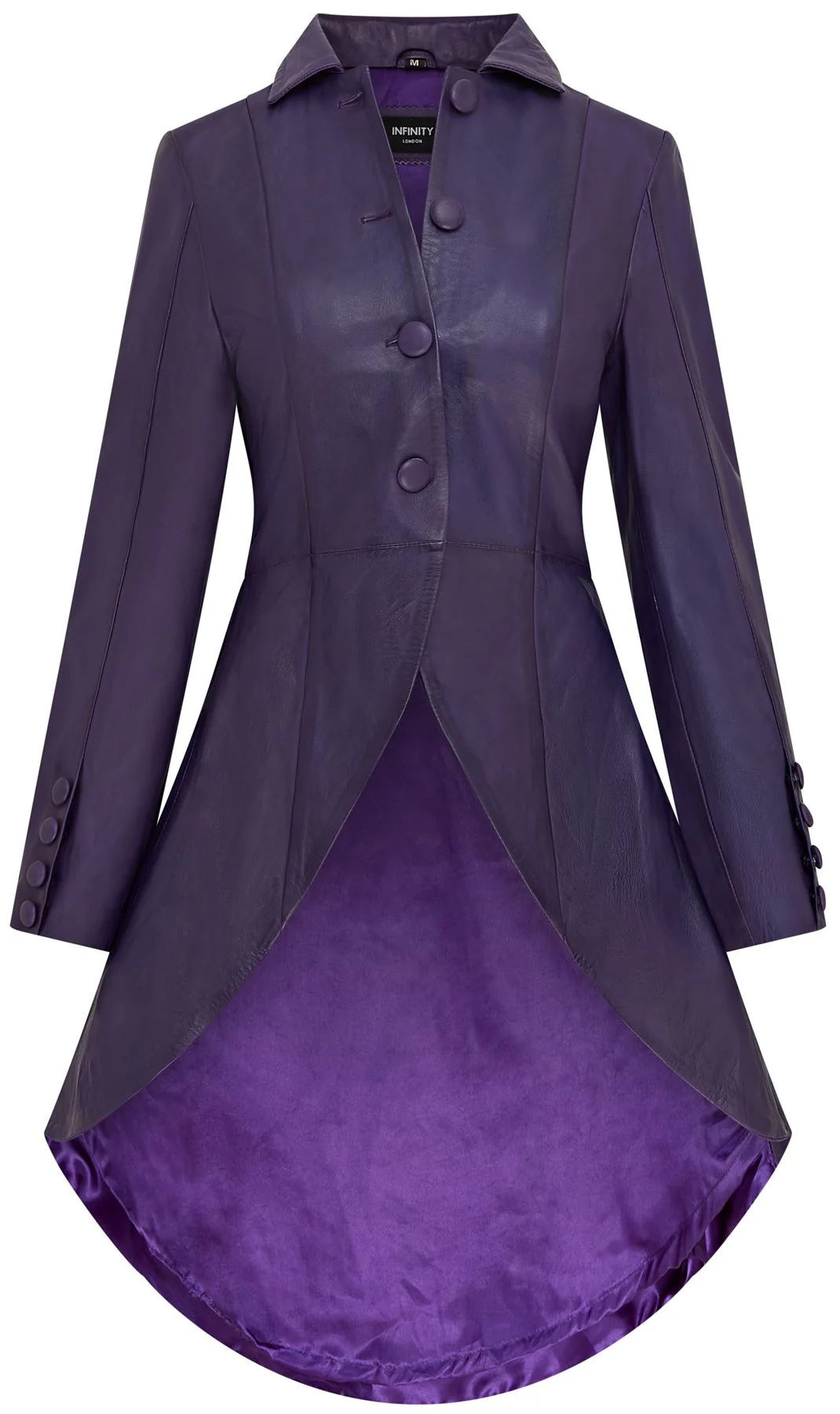 Womens Gothic Full Length Victorian Leather Coat - Vantaa - Image 13