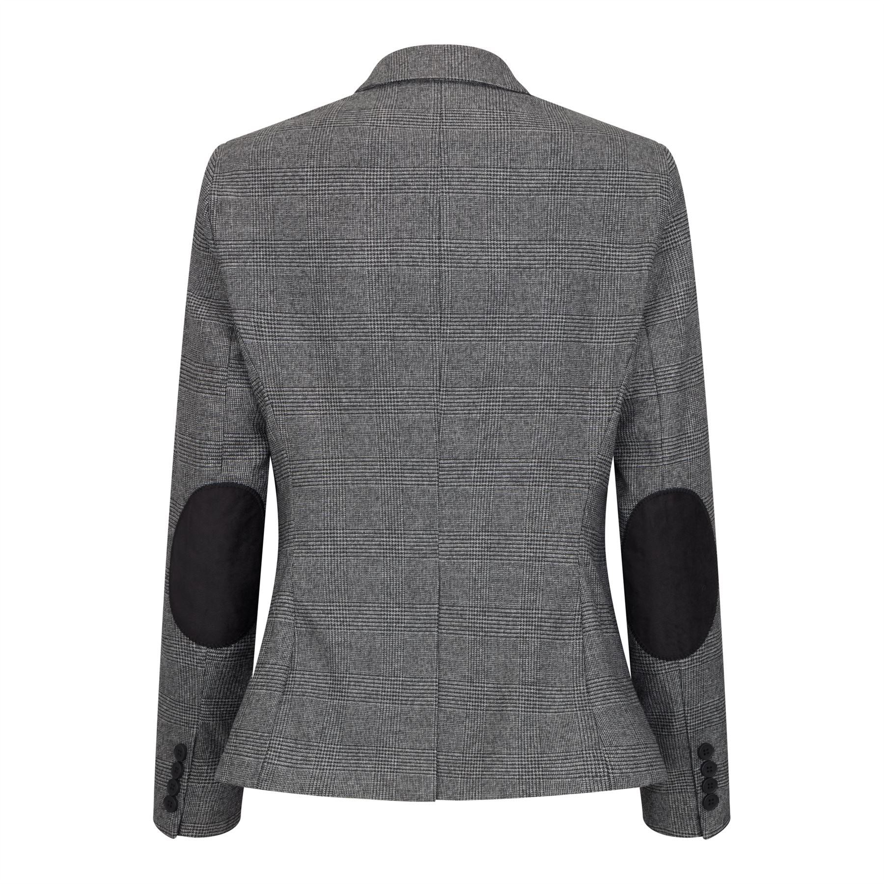 Women's Grey Three-Piece Tailored Fit Suit in Prince of Wales Check - Image 8
