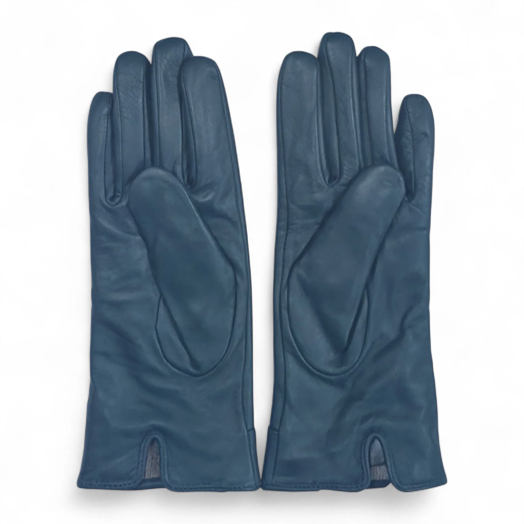 Womens Italian Leather Winter Button Design Soft Wool Lining Gloves - L-GLV-501 - Image 18
