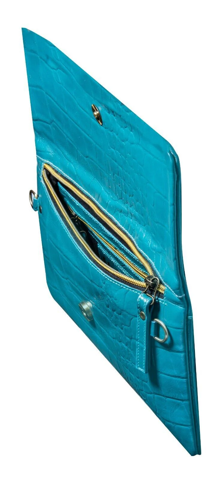 Womens Leather Clutch Cross Body Shoulder Printed Cowhide Bag - Image 3