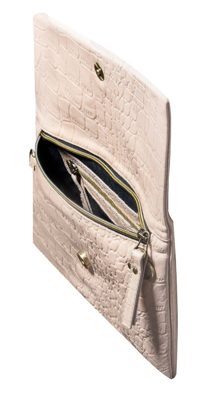 Womens Leather Clutch Shoulder Cross Body Printed Cowhide Bag - Image 6