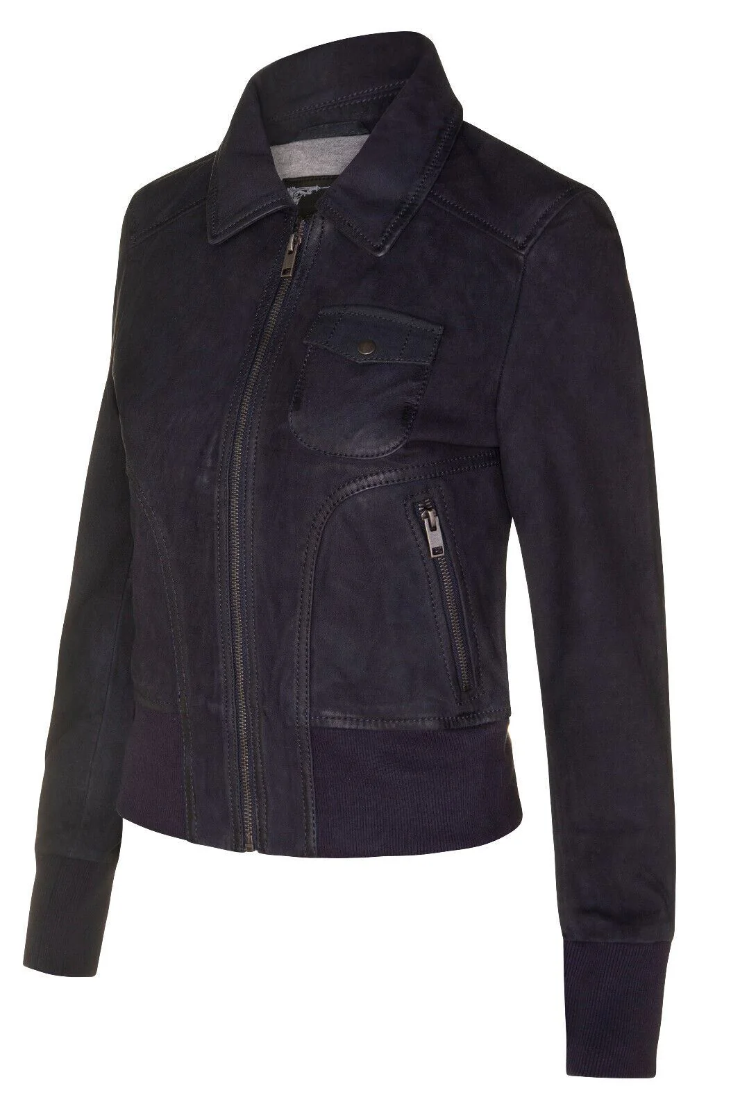 Womens MA-1 Varsity Bomber Jacket-Modbury - Image 6