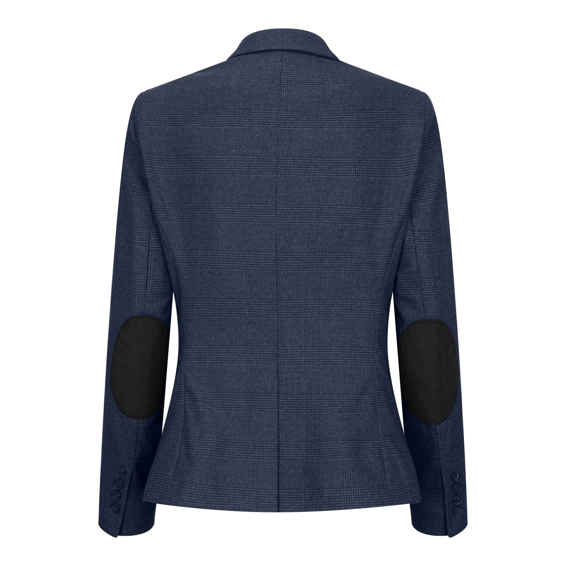 Women's Navy Three-Piece Tailored Fit Suit in Prince of Wales Check - Image 8