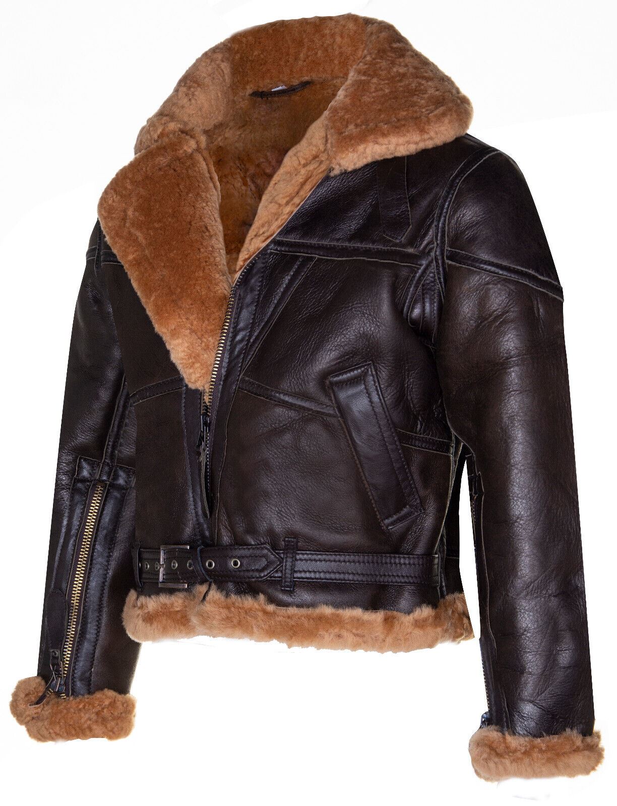 Womens RAF Sheepskin Flying Jacket-Reading - Image 2