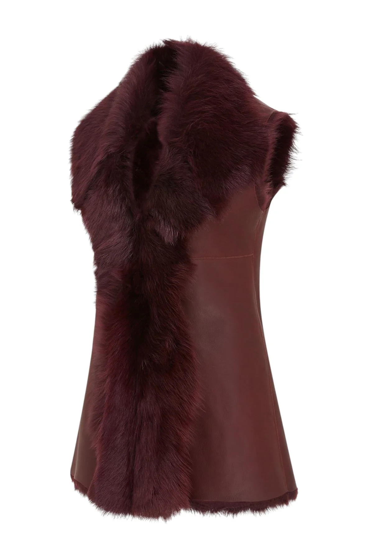 Women's Toscana Shearling Nappa Leather Sheepskin Gilet - Parkes - Image 3